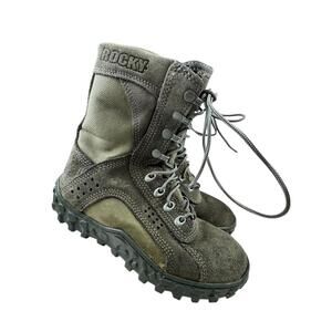 ROCKY S2V Special Ops Military Duty Combat Boots Sage Green Size 5 M Hiking